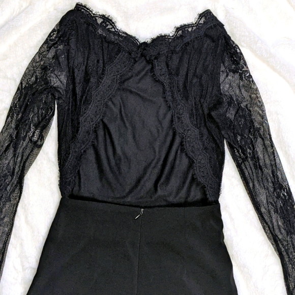 ASOS True Decadence Petite Lace Bodice Romper - Picture 6 of 7